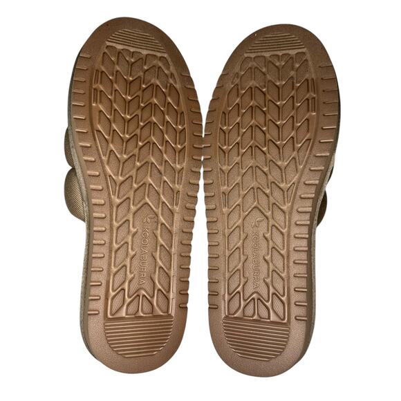 KOOLABURRA by UGG Rommie Mens Slippers Dune Size 9 Slides Fuzzy Comfy Shoes New - Picture 7 of 14